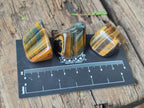 Polished Medium Blue and Gold Variegated Tigers Eye Tumble Stones - Sold Per 1 KG - From South Africa
