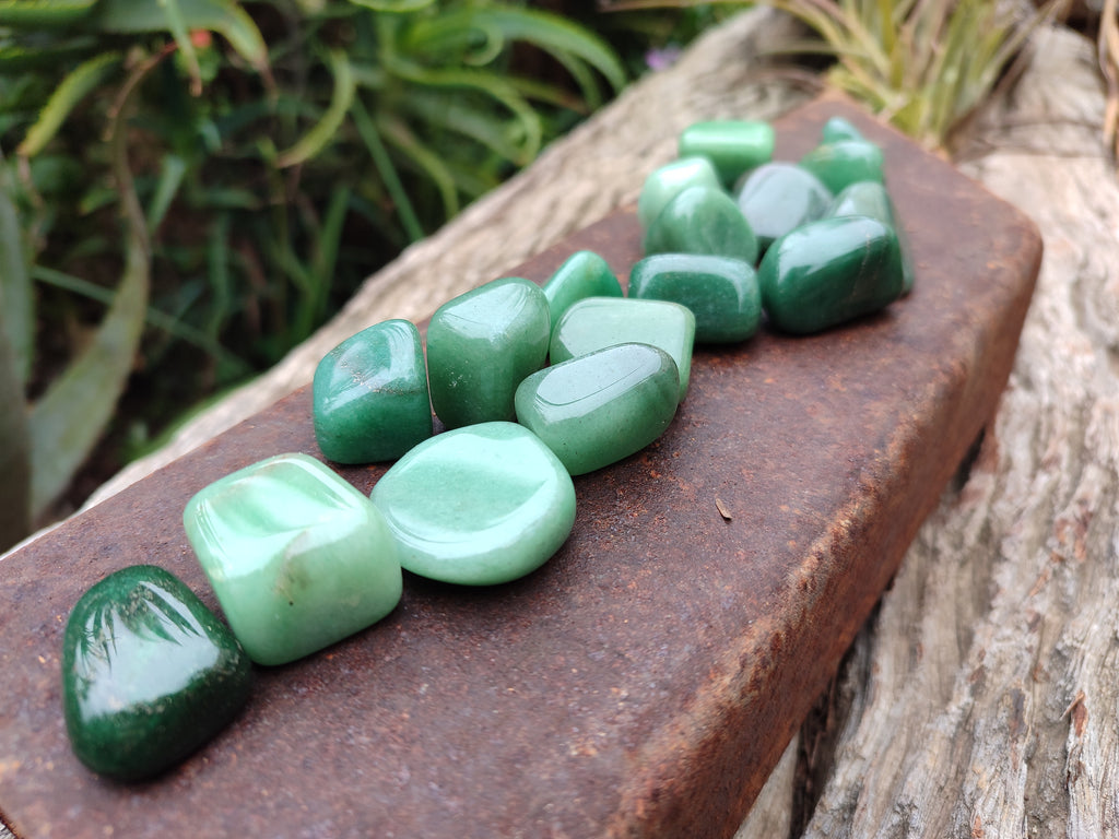 Polished Medium Aventurine Tumble Stones - Sold Per 1 KG - From Zimbabwe