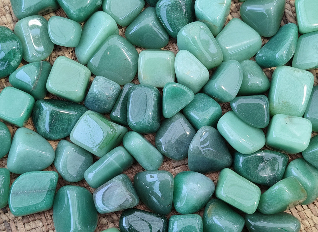 Polished Medium Aventurine Tumble Stones - Sold Per 1 KG - From Zimbabwe