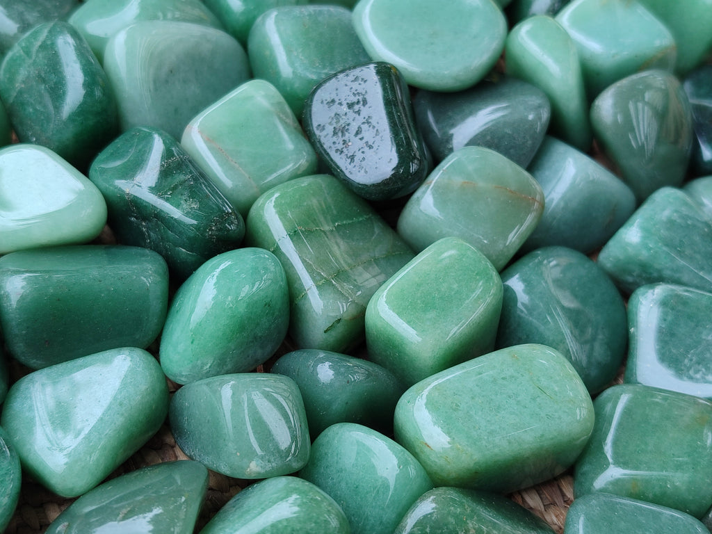 Polished Medium Aventurine Tumble Stones - Sold Per 1 KG - From Zimbabwe