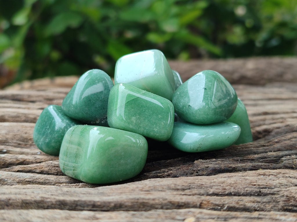 Polished Medium Aventurine Tumble Stones - Sold Per 1 KG - From Zimbabwe
