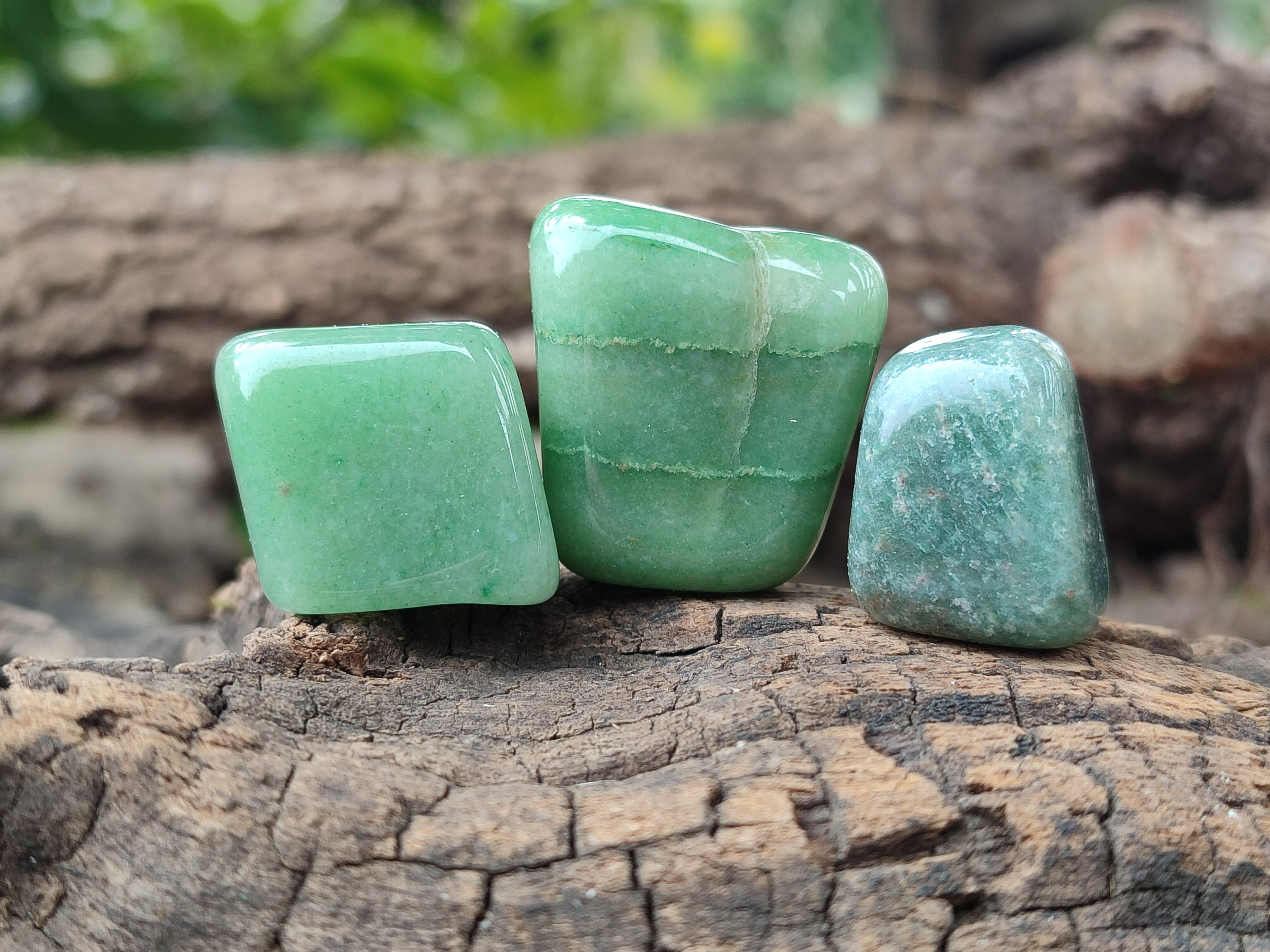 Polished Medium Aventurine Tumble Stones - Sold Per 1 KG - From Zimbabwe
