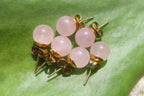 Hand Made Pair of Rose Quartz Stud Earrings - Sold Per Pair - From South Africa