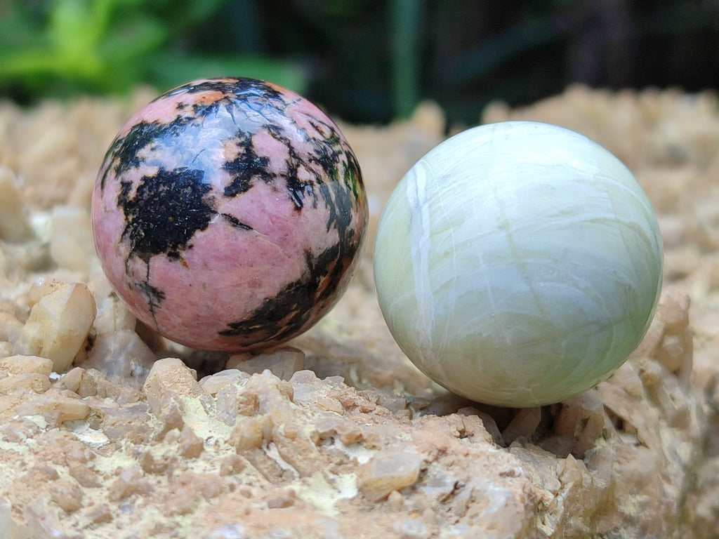 Polished Mixed Gift Box Set of 12 Mini Gemstone Spheres - Sold Per Set - From Southern Africa