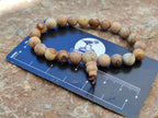 Hand Made Namibian Desert Picture Stone Jasper Beaded Stretch Buddha Bracelet - Sold Per Item - From Namibia
