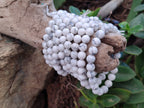 Hand Made Lightning Strike Magnesite - Howlite Beaded Stretch Buddha Bracelet - Sold Per Item - From Zimbabwe