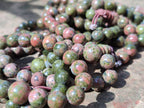 Hand Made Unakite Beaded Stretch Buddha Bracelet - Sold Per Item - From South Africa