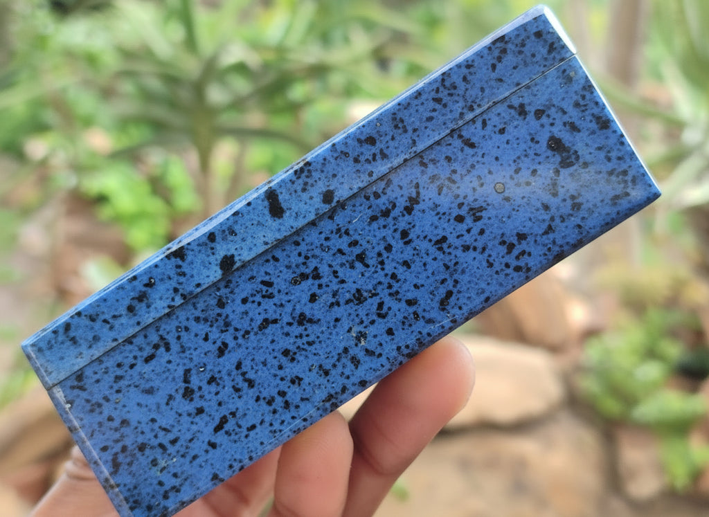 Hand Made Dumortierite Medium Size Jewellery Box - Sold Per Item - From Mozambique