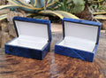 Hand Made Dumortierite Medium Size Jewellery Box - Sold Per Item - From Mozambique