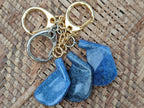 Hand Made Dumortierite Iron Golf Club Keyrings - Sold Per Item - From Mozambique