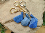 Hand Made Dumortierite Iron Golf Club Keyrings - Sold Per Item - From Mozambique