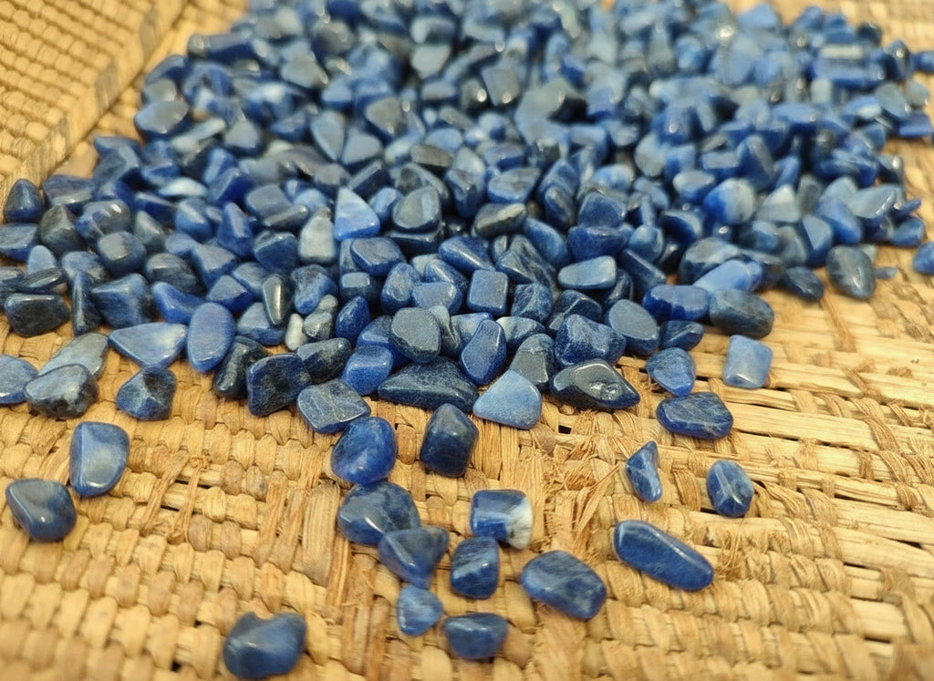 Polished Sodalite Chip Tumble Stones - Sold Per 1 Kg - From Namibia