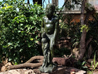 Hand Made XXL Green Verdite Bushman Sculpture x 1 From Zimbabwe