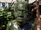 Hand Made XXL Green Verdite Bushman Sculpture x 1 From Zimbabwe
