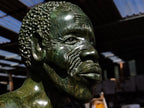 Hand Made XXL Green Verdite Bushman Sculpture x 1 From Zimbabwe