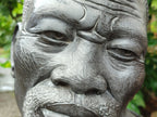 Hand Made XXL Wonder Stone Male African Bust Sculpture x 1 From Zimbabwe