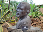 Hand Made XXL Wonder Stone Male African Bust Sculpture x 1 From Zimbabwe
