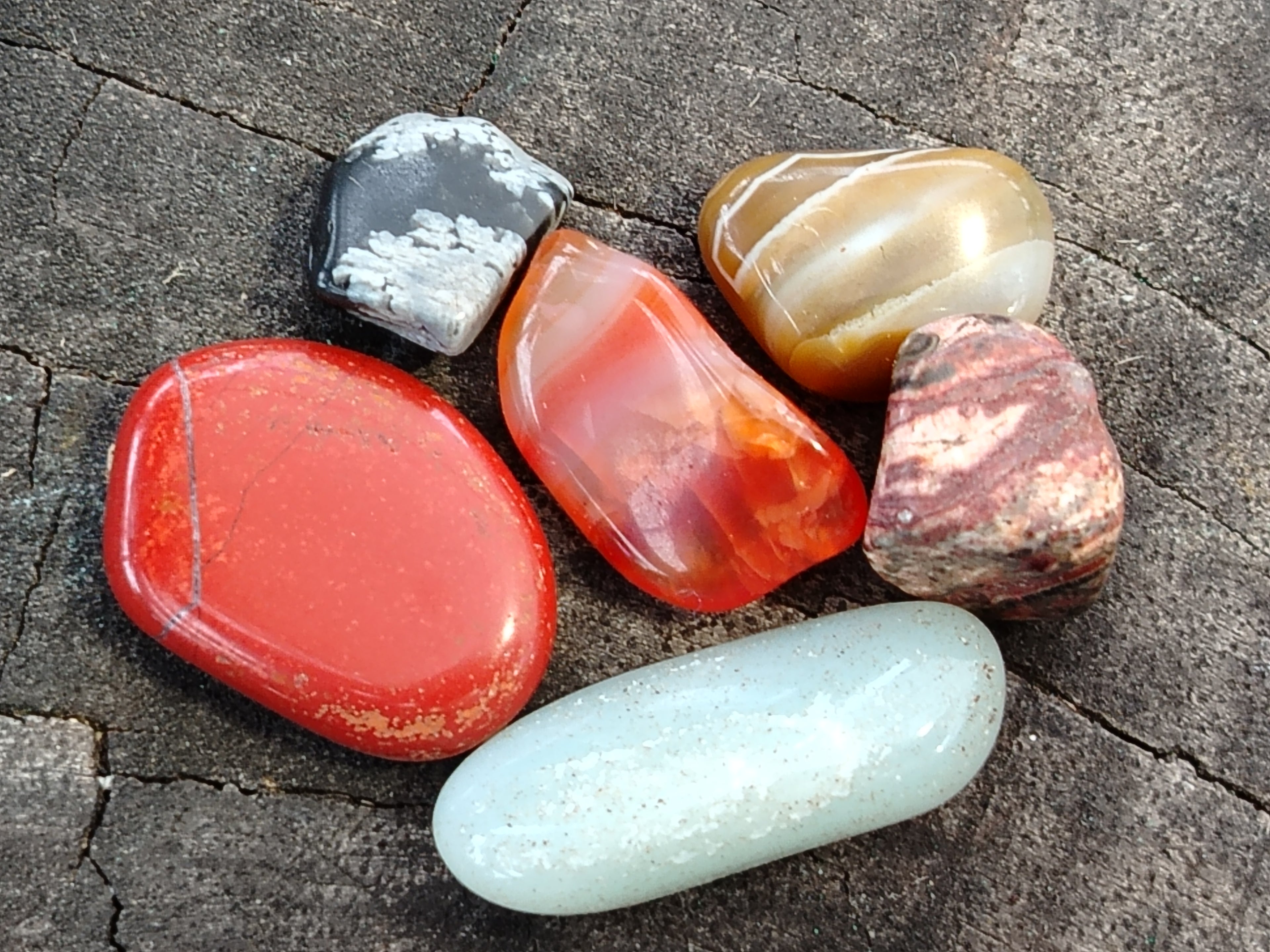 Polished Assortment Of Mixed Tumbled Stones - Sold Per 1 kg - From Southern Africa