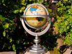 Hand Made Vintage Mother Of Pearl World Globe x 1 From China