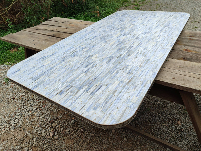 Hand Made XXX Rare Blue Lace Agate Table Top x 1 From Namibia