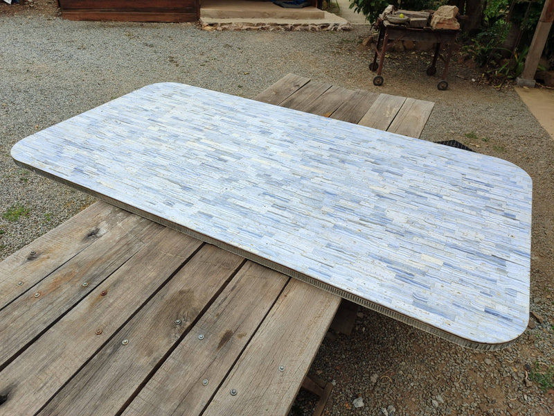 Hand Made XXX Rare Blue Lace Agate Table Top x 1 From Namibia