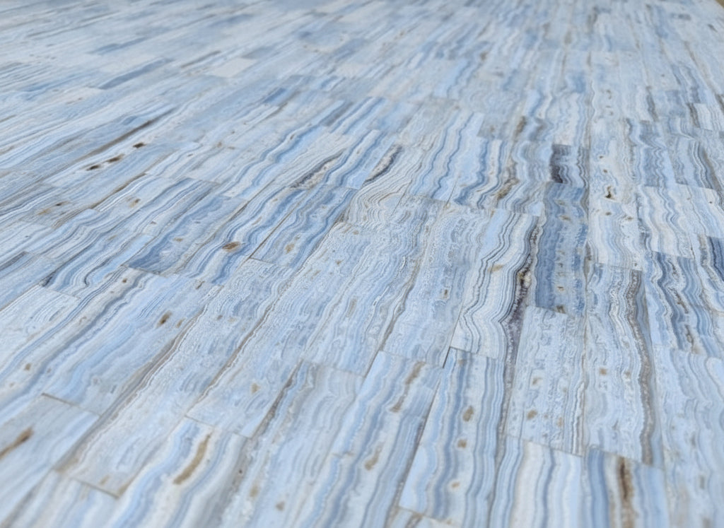 Hand Made XXX Rare Blue Lace Agate Table Top x 1 From Namibia