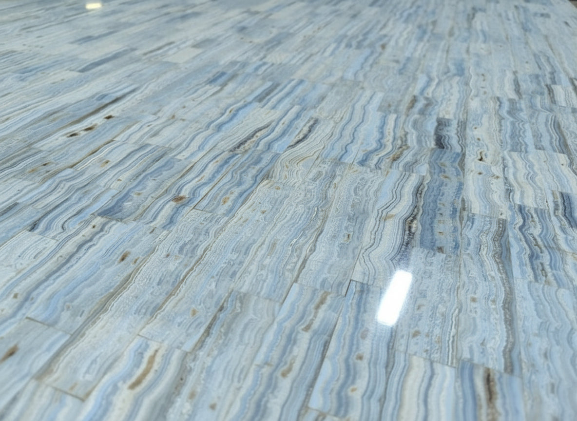 Hand Made XXX Rare Blue Lace Agate Table Top x 1 From Namibia