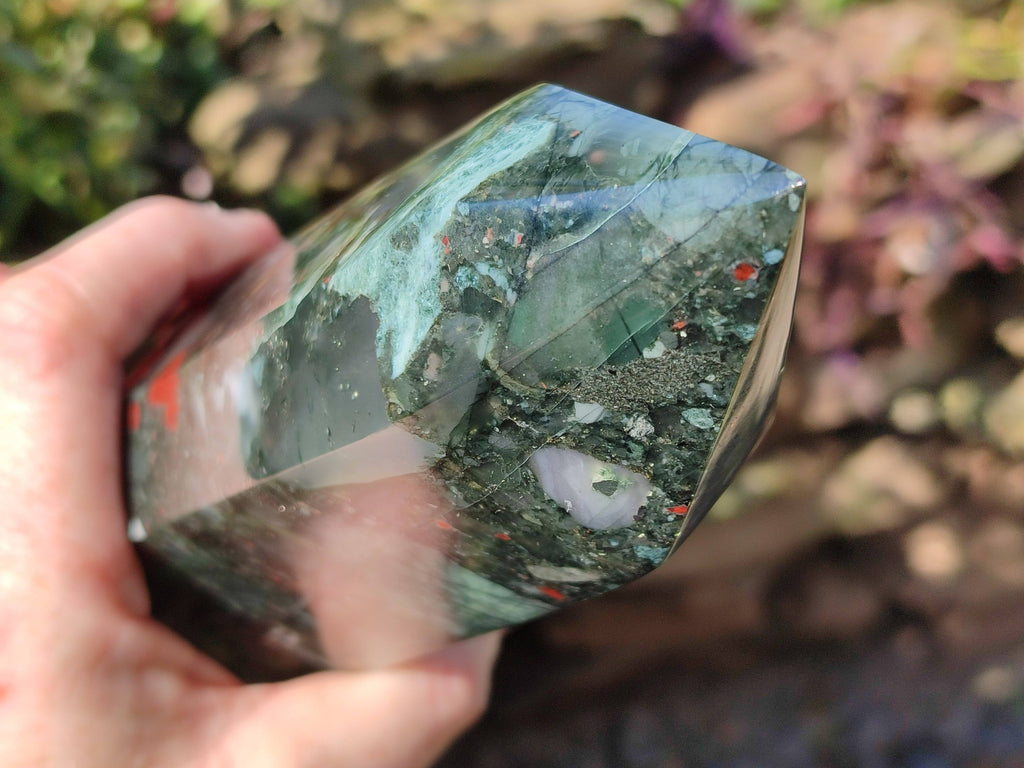 Polished Large Bloodstone Tower x 1 From Swaziland