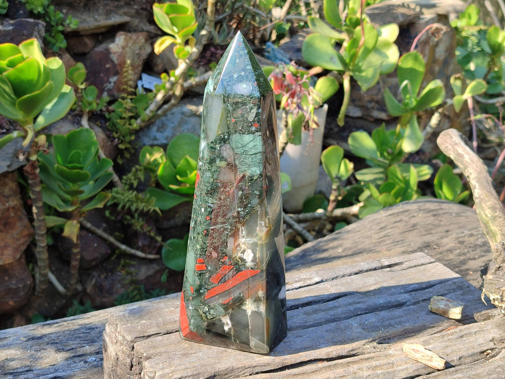 Polished Large Bloodstone Tower x 1 From Swaziland