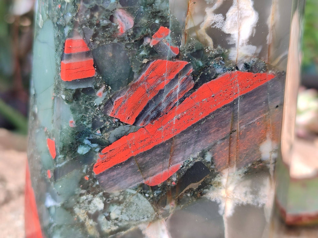 Polished Large Bloodstone Tower x 1 From Swaziland