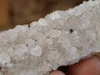 Natural Tabular Druzy Quartz Coated Lamular Calcite Crystal x 1 From Albert's Mountain, Lesotho