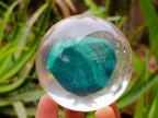 Polished Cobbed Malachite in PVC Resin Spheres x 1 From Congo