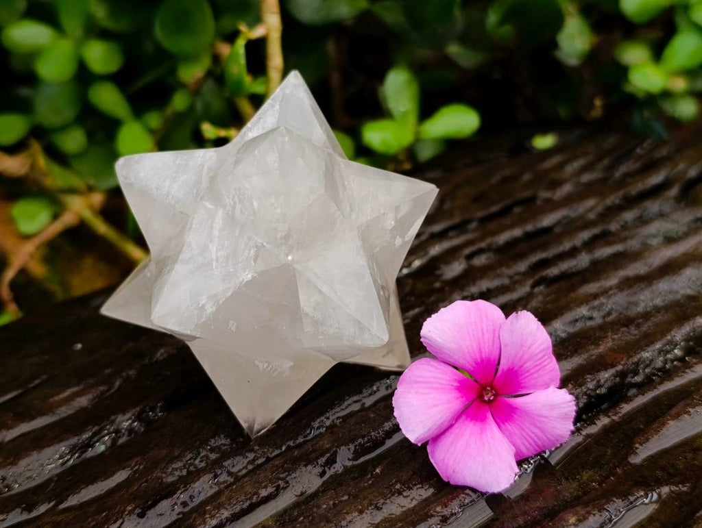 Hand Made Girasol Pearl Merkabah Star x 1 from Ambatondrazaka, Madagascar