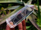 Polished Rainbow-Veil Clear Quartz Crystal x 1 from Madagascar