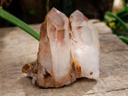 Natural Twin Red Hematoid Quartz Crystal Cluster x 1 From Orange River, South Africa