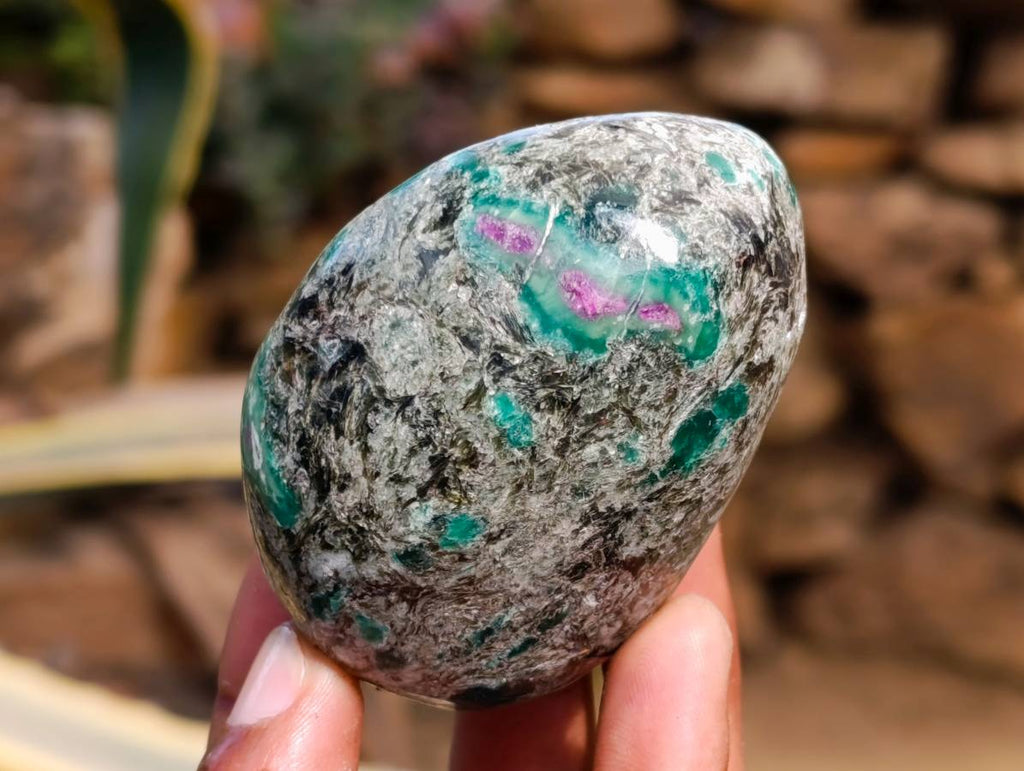 Polished Mutokolite with Ruby Corundum Free Form x 1 From Mutoko, Zimbabwe