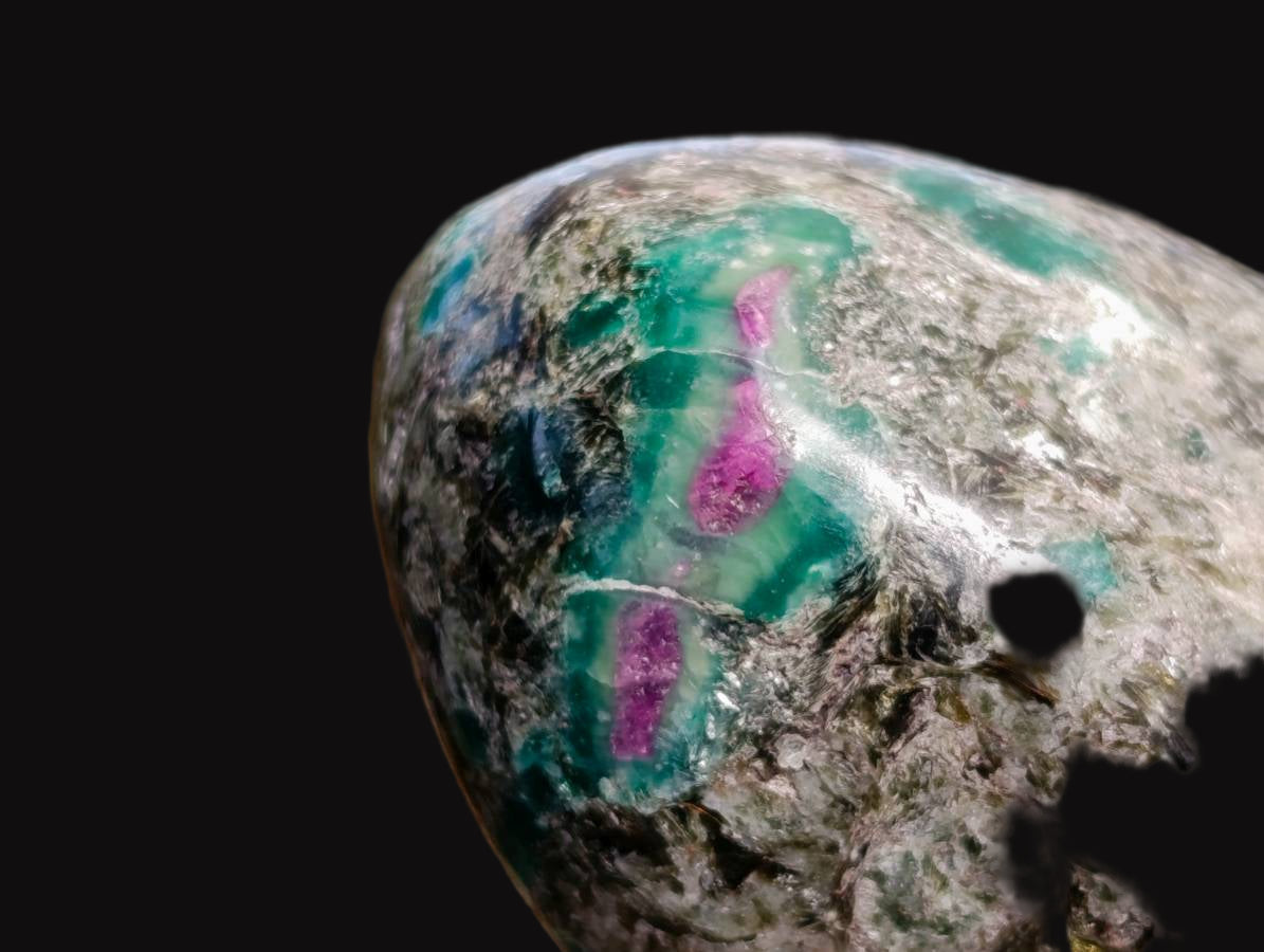 Polished Mutokolite with Ruby Corundum Free Form x 1 From Mutoko, Zimbabwe