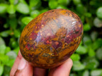Polished Banded Iron Jasper Egg x 1 From Prieska, South Africa