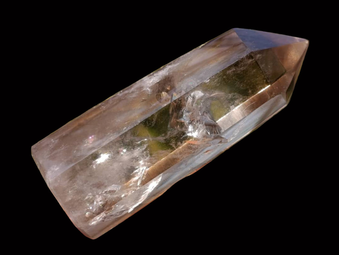 Polished Wispy Phantom Smokey Quartz Crystal x 1 From Anzojorobe, Madagascar