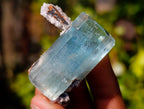 Natural Aquamarine Specimen with Fluorescent Hyalite Opal x 1 From Erongo, Namibia