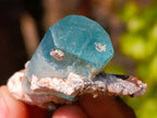 Natural Aquamarine Specimen with Fluorescent Hyalite Opal x 1 From Erongo, Namibia