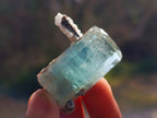 Natural Aquamarine Specimen with Fluorescent Hyalite Opal x 1 From Erongo, Namibia