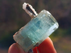 Natural Aquamarine Specimen with Fluorescent Hyalite Opal x 1 From Erongo, Namibia