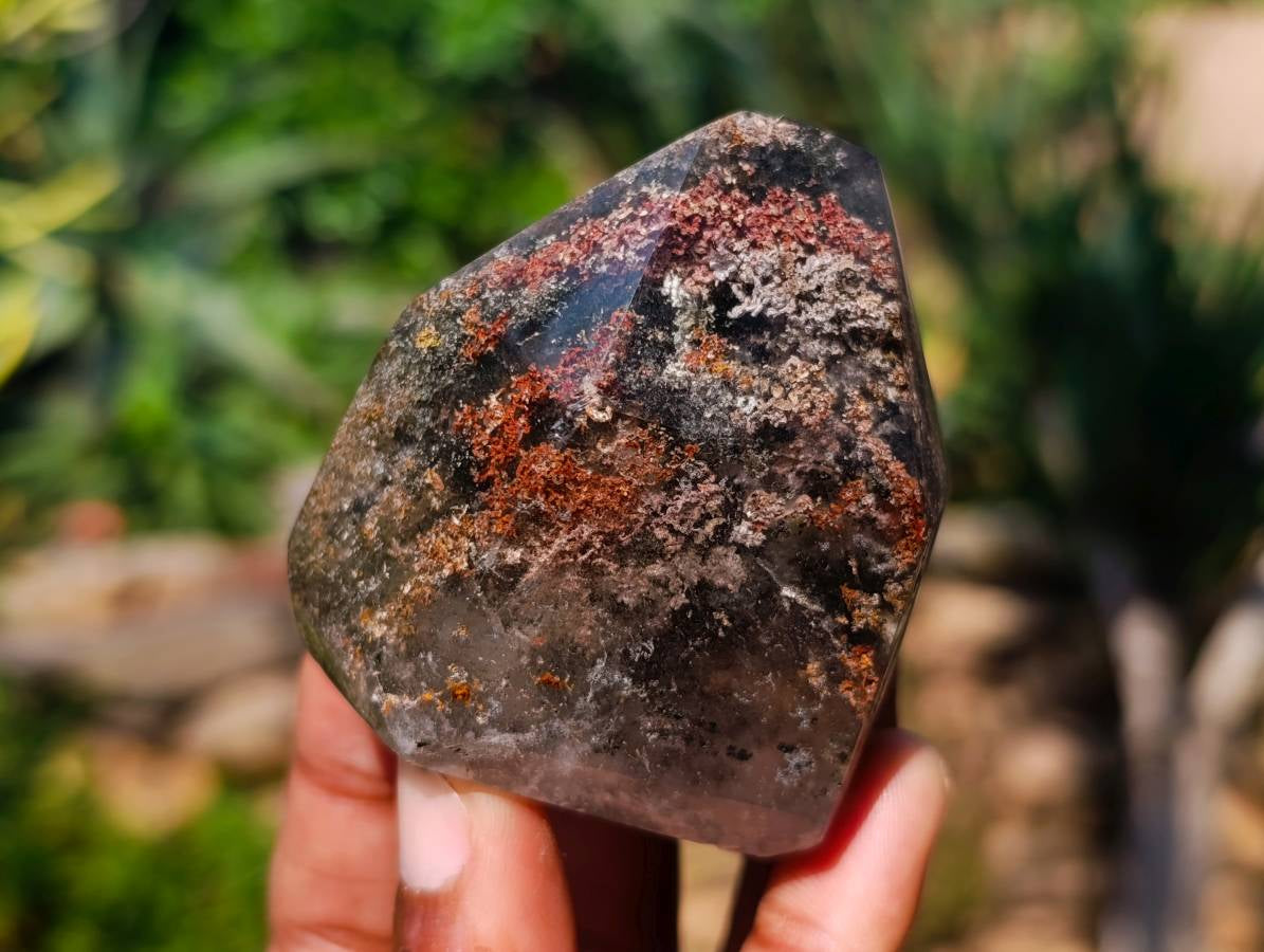 Polished Inclusion Quartz Crystal x 1 From Madagascar