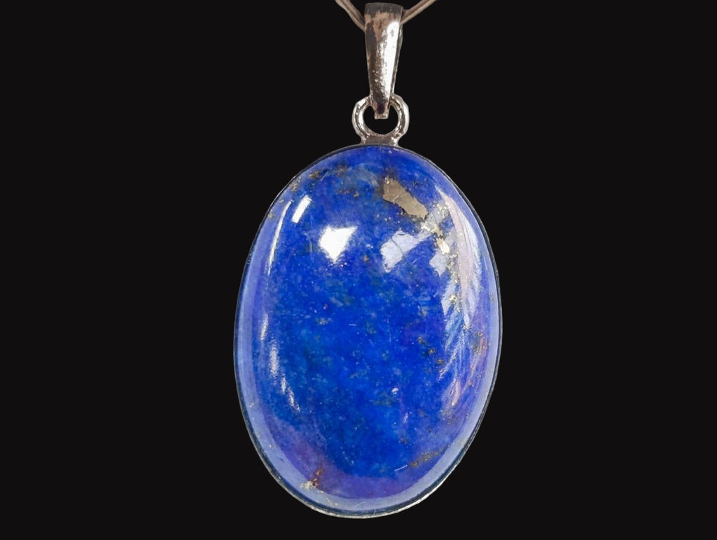 Hand Made Vintage Lapis Lazuli Pendant and Earrings Set in Sterling Silver - Sold Per Set - From Afghanistan