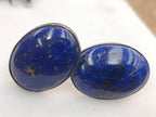 Hand Made Vintage Lapis Lazuli Pendant and Earrings Set in Sterling Silver - Sold Per Set - From Afghanistan
