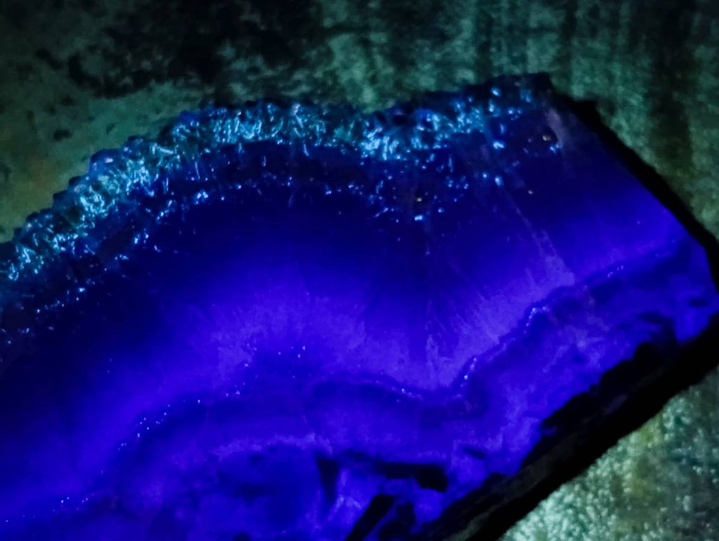 Polished Slice of Rare Watermelon Fluorite x 1 From Uis, Namibia