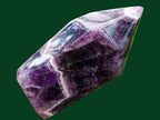 Polished Dark Chevron Amethyst Point x 1 From Zambia