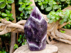Polished Dark Chevron Amethyst Point x 1 From Zambia