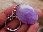 Hand Made Gemmy Amethyst Keyrings - Sold Per Piece - From Madagascar
